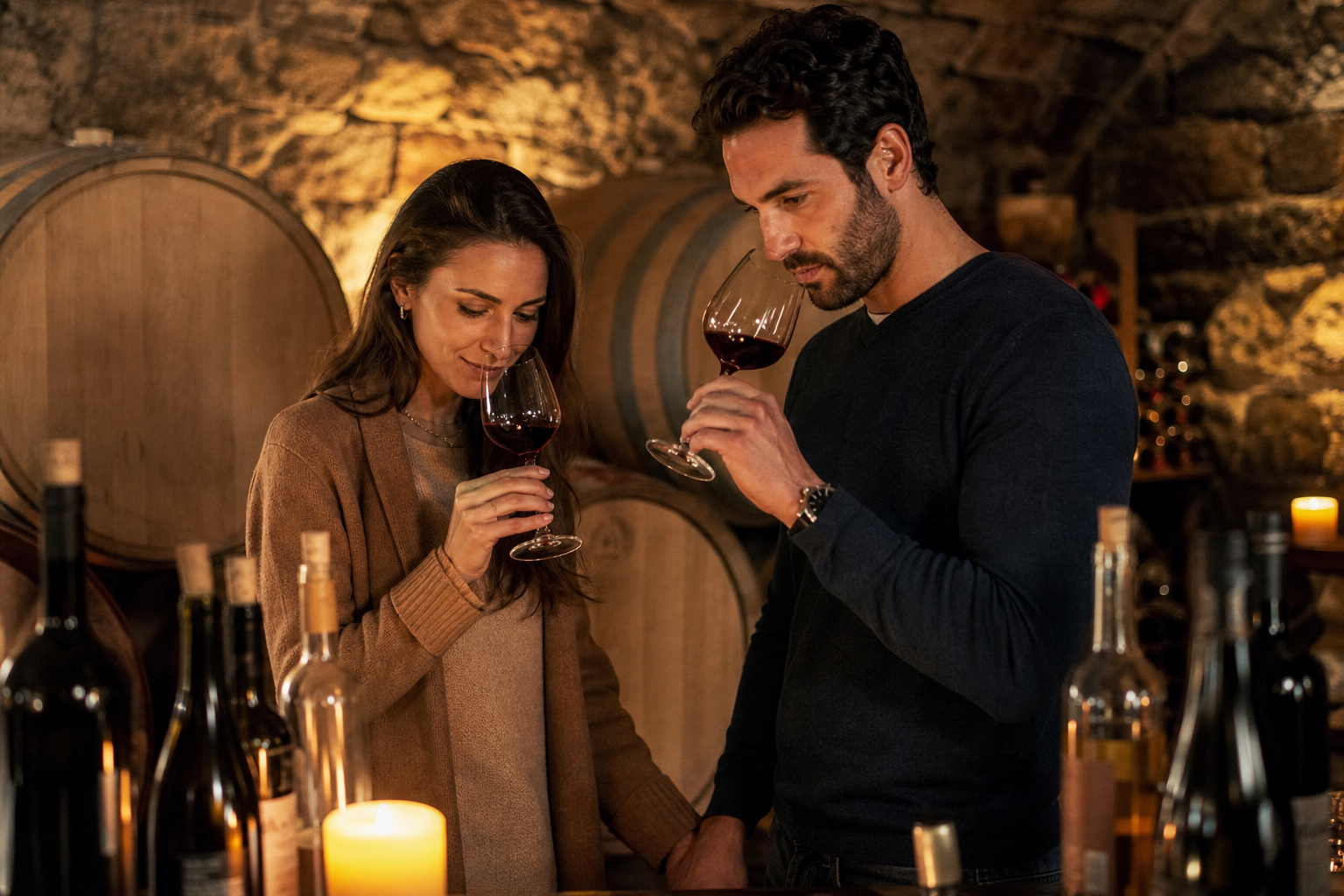 Winery cellar tasting room