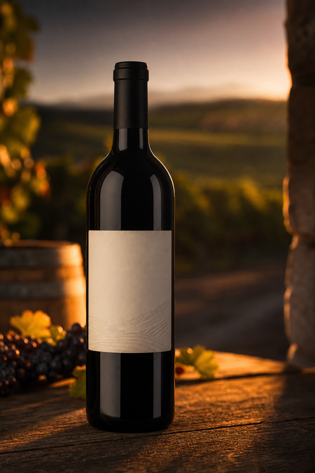 Galilee Vine reserve red wine bottle
